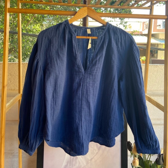 100 % Cotton Crinkle Double Gauze Tops. Size - M (Fit up to L) - Picture 4 of 7